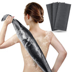 Black / Back Rubbing Bath Towel