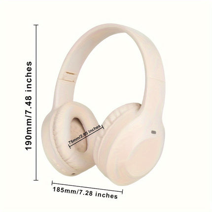 Wireless Headphones With Headband Support Card And Wired Connection