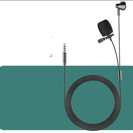 Lavalier Microphone Monitor Line Video Live Mini Interview Recording Equipment