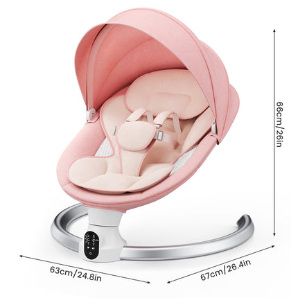 Electric Baby Rocker with Remote Control and Bluetooth Functionality, 5 Rocking Modes, Electric Baby Swing,