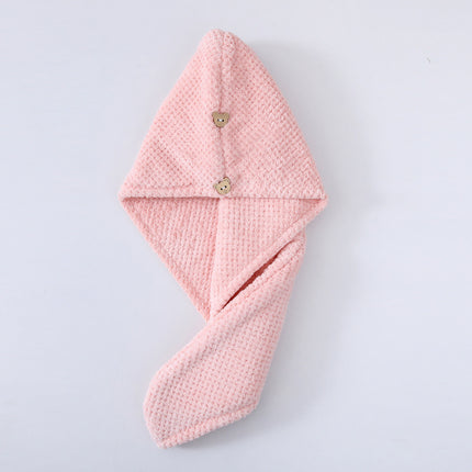 Candy Velvet Hair-drying Cap Thick Absorbent Headscarf
