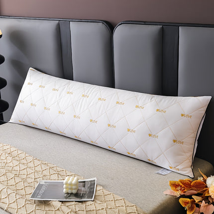 A High-Quality, Soft, And Comfortable Long Pillow with Love Heart, Perfect for Body Support.