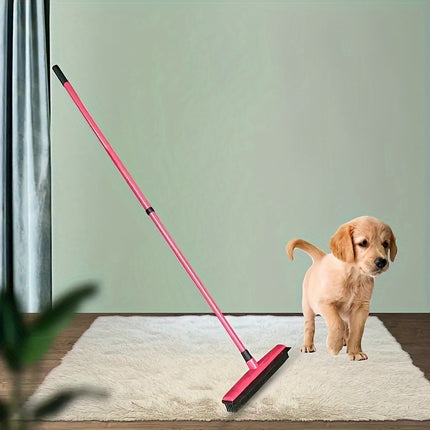 Broom Head, Extendable Handle, Non-Charging Lazy Cleaning Tool for Dog Owners