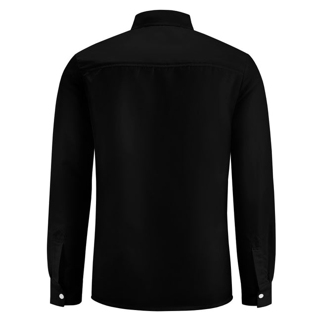 Peach Velvet Casual One Pocket Long Sleeve Shirt