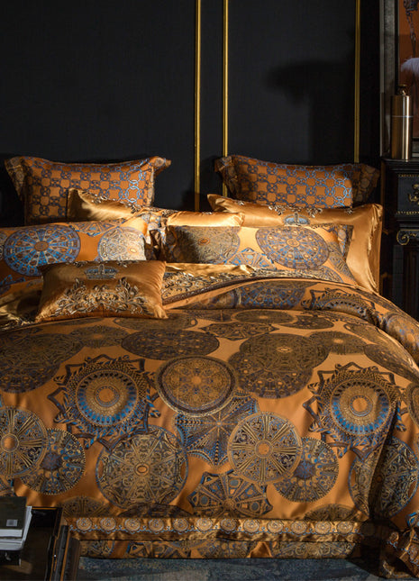 Luxury Embroidery Villa Four-piece Set European Court Bedding