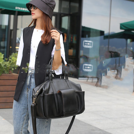 PU Leather Mother And Baby Large-capacity Handbag