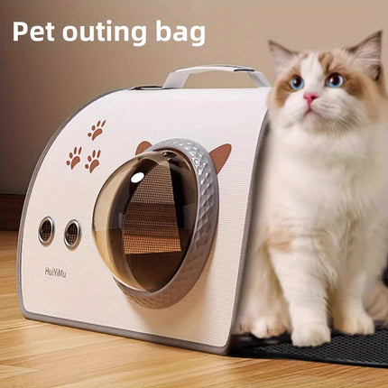 Portable Cat Carrier, Large Capacity Space Cabin, Nylon Soft-Sided Pet Bag with Zipper Closure, Pet Travel Bag for Cats, Outdoor Carrying Case for Small Cats