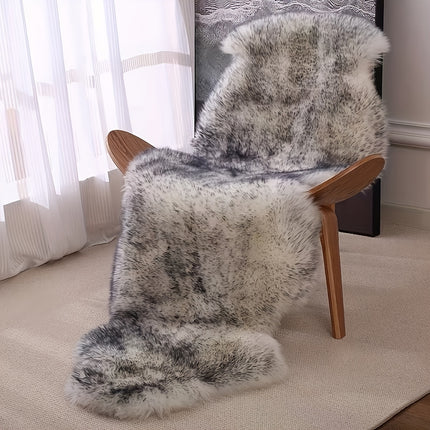 Soft and Fluffy Sheepskin Carpet - Non-slip Artificial Fur Carpet for Bedroom, Living Room and Game Room