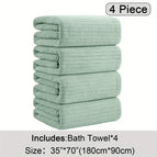 Green / 4 Piece Bath Towel