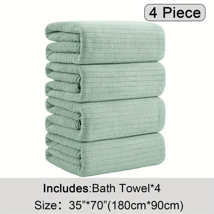 4 Pack Oversized Bath Towels Set, 35"x70" Extra Large Towel Microfiber