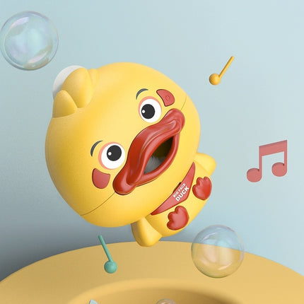 Bathroom Electric Cartoon Bubble Duck One-click Start Continuous Bubble Parent-child Interactive Water Toy