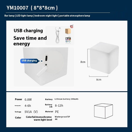 Popular 6cm Glowing Night Lights USB Charging