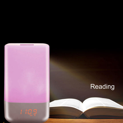 The new intelligent LED lamp alarm clock wake time touch wake light colorful bedroom Nightlight gift wholesale