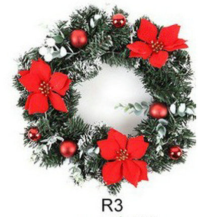 Window Props Layout Decoration Christmas Garland With Lights