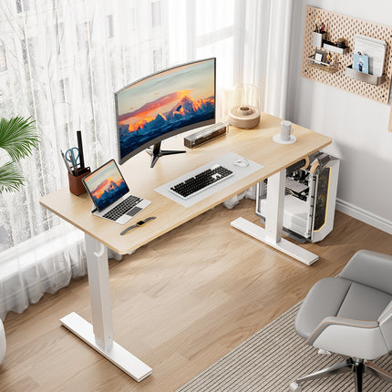 Electric Height-Adjustable Standing Desk with One-Touch Memory & Quiet Motor