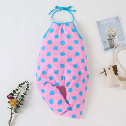Kids Baby Girls Strap Cotton Romper Toddler Sling Jumpsuit Harem Trousers