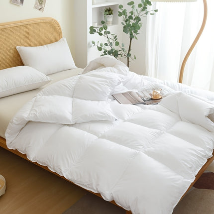 1pc All-Season Comfort Quilted Duvet, 100% Polyester Fiber, Soft Breathable Lightweight