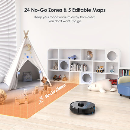 Lubluelu SL60MAX Robot Vacuum with Self-Emptying Feature, 4500Pa Suction Power