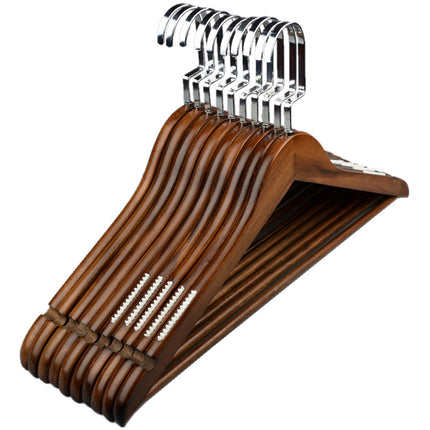 Solid Wood Hanger Retro Wooden Hanger Non-slip