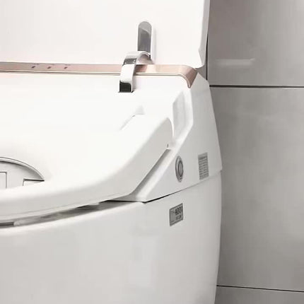 Wall-Mounted Toilet Brush Set with Long Handle - Flexible, No-Dead-Corner Design