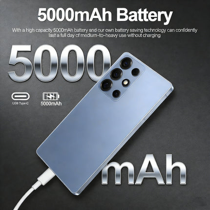 New 2026 Ultimate Unlocked 5G Android Smartphone 8GB+256GB | 6.8" HD Display, 50MP+108MP