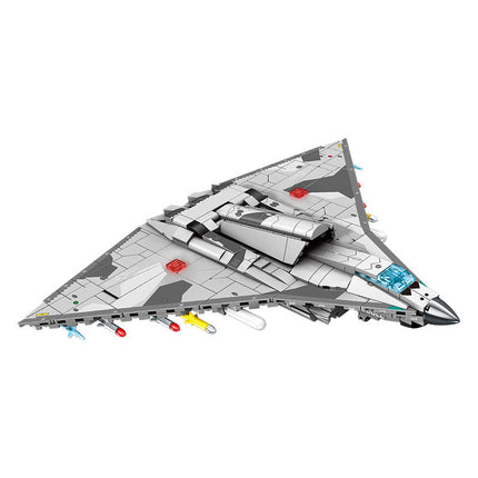 Building Block Assembly Fighter Model