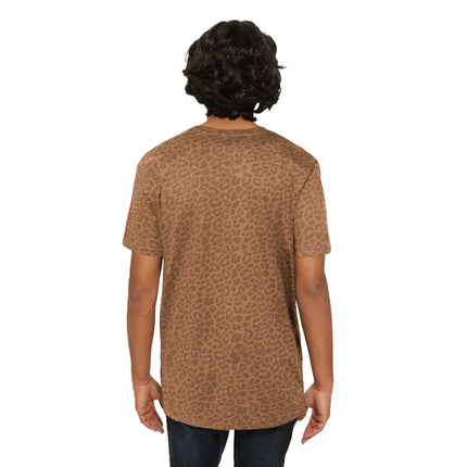 Men's Leopard Print Fine Jersey Tee - Stylish Casual Wear