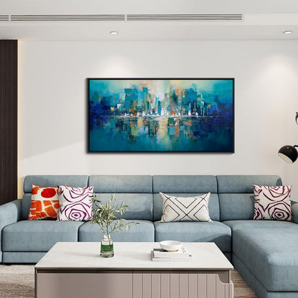 Bright Wall Art Picture Handmade Oil Painting Abstract Texture Canvas Poster Large Mural Decor Living Room Bedroom Porch Hotel