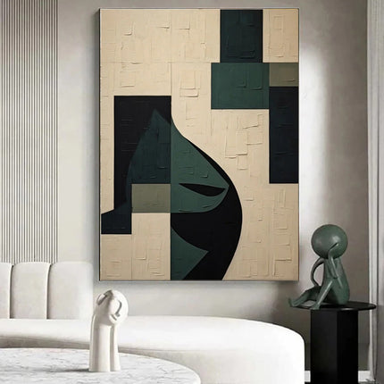 Handmade Oil Painting Canvas Wall Art Decoration Modern Green Abstract Texture For Home Decor Rolled Frameless Unstretched Painting
