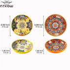 2PC OF 17.78cm YELLOW & ORANGE
