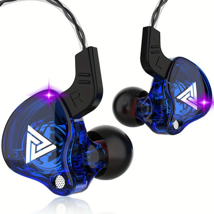 Microphone Headphones, HiFi Bass Sport In-ear Monitor Headset, Music Game Earbuds 3.5MM