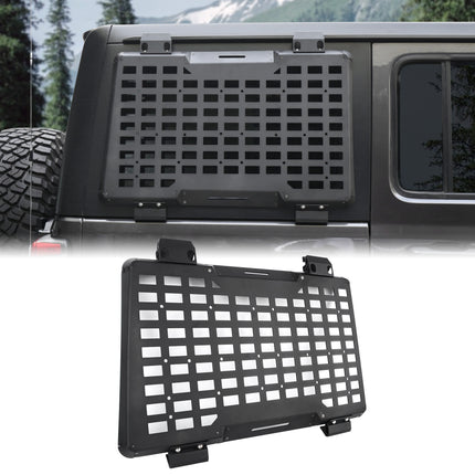 Rear Window Molle Panel Modular Storage Panel System Rear Window Protective Decoration for 2018-2026 Jeep Wrangler JL 4 Doors, Right side (Passenger Side)