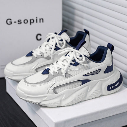 Breathable-Odor Soft Sole, Tall Versatile Casual Sneakers, Spring Fall Daily Commute Wear