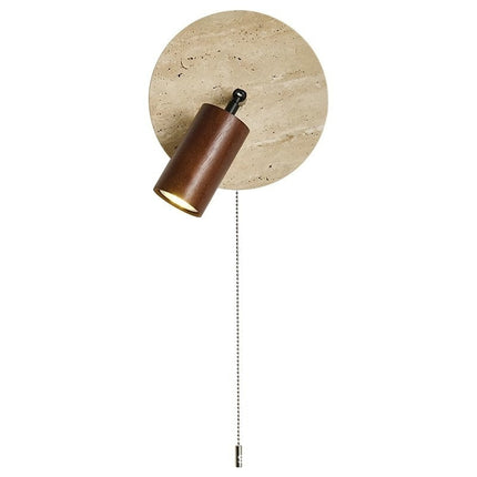 Study And Living Room Backdrop Wall Light In Walnut Wall Lamp