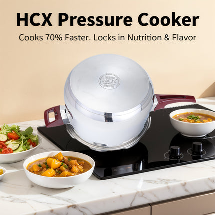 24cm 7L Multi-Functional Food Grade Stainless Steel Pressure Cooker with, 100 PSI Bottom