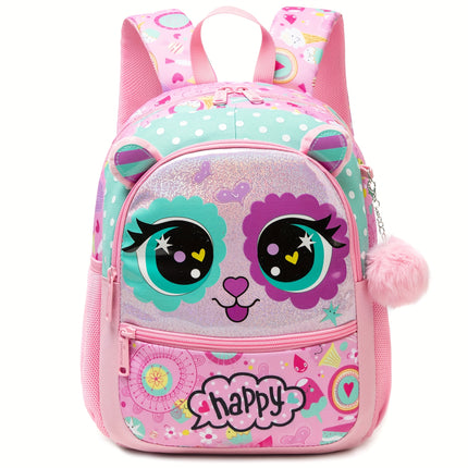 1pc Cute Animal Backpack for Girls | Aesthetic School Backpack with Adjustable Strap