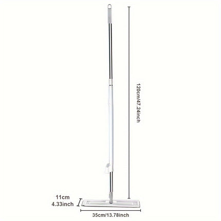 1set Mop Plus 2 Mop Cloths - Long-Handled Hands-Free Cleaning for Wet and Dry Floors,