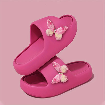 4 pcs set Butterfly Pattern Flip-Flops omfortable EVA Material,