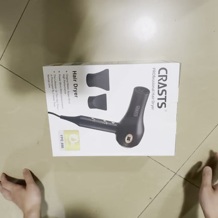 Professional High-Power Hair Dryer with a Display Screen, Designed for Salons, Featuring a Strong Airflow