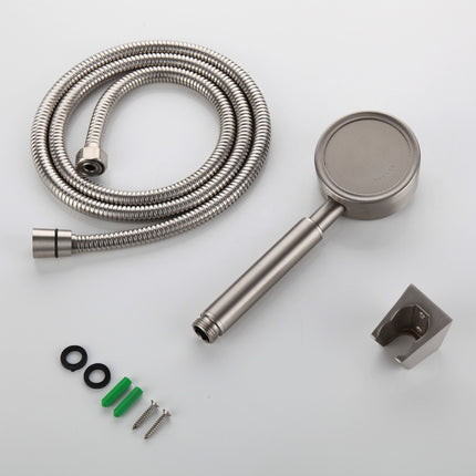 304 stainless steel hand-held supercharged shower head Removable shower three-piece seat holder hose