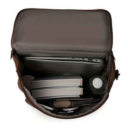 Vintage Backpack Suitable for University Students & Travel - Large Capacity Retro Bag with Oil