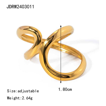 Stainless Steel Ring For Womencolorfast Subtly Luxurious And Exudes A Premium Vibe