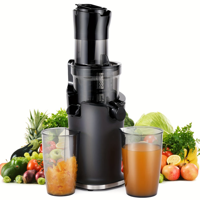 Juicer 55RPM Powerful Motor, High Juice Yield, Easy Cleaning and Operation, Quiet