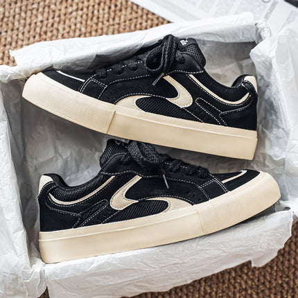 Men'S Low-Top Sneakers - Colorway - Lace-Up Closure, Cushioned PVC Sole - Minimalist Sneakers