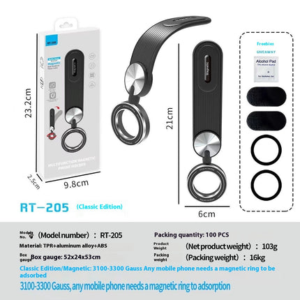 Car Phone Holder With Magnetic Suction Folding Design