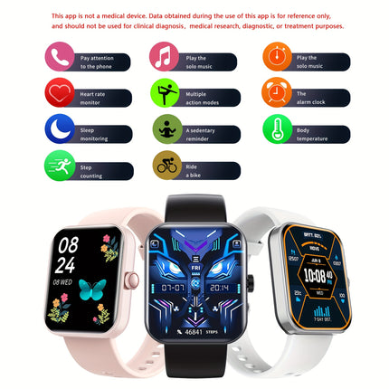 5.13cm Large Display Smartwatch for Both Genders