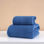 Auspicious Grid Dark Blue / 35X75cm