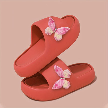 4 pcs set Butterfly Pattern Flip-Flops omfortable EVA Material,