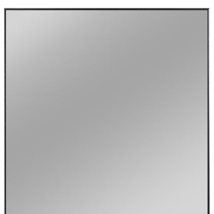 59" Black Metal Freestanding Framed Standing Mirror