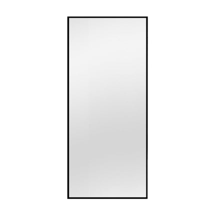 71" Black Metal Freestanding Framed Standing Mirror